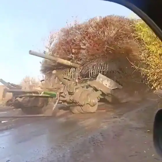 T-72B3M with a KMT-7 mine trawl