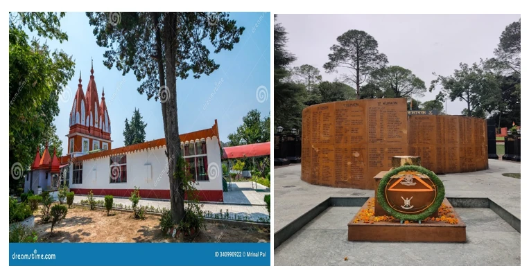 The Mankameshwar Regimental Mandir & War Memorial in Ranikhet
