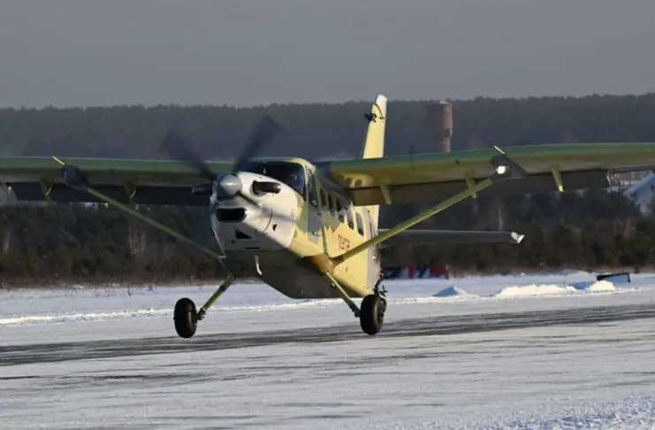 LMS-901 Baikal light multipurpose aircraft powered by the new domestic VK-800 turboprop engine and AV-901 propeller