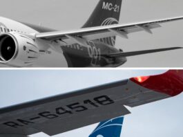 MC-21 and Tu-214 Wings