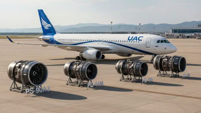 Illustration - Tu-214 with Engine Options