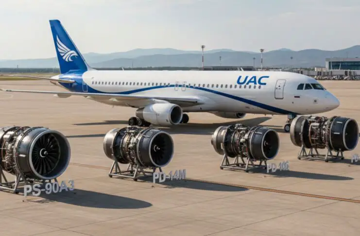 Illustration - Tu-214 with Engine Options