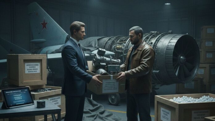 Illustration - West Smuggles Russian Aircraft Parts