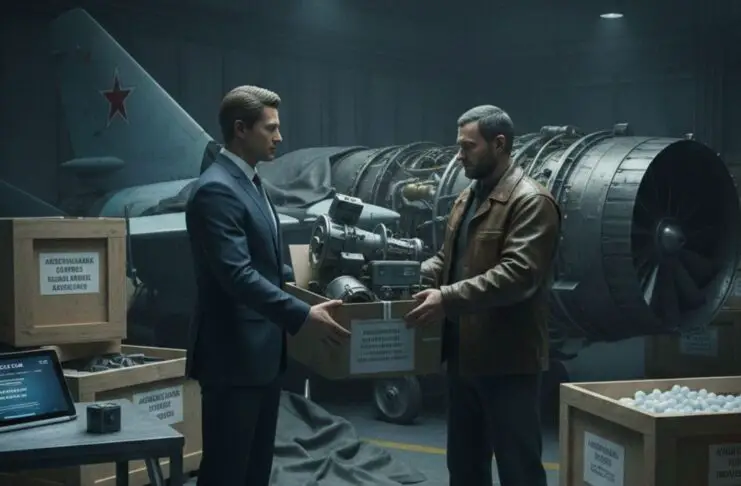 Illustration - West Smuggles Russian Aircraft Parts