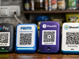 Digital payment soundboxes commonly installed at small businesses for UPI transaction alerts.