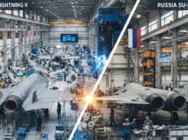 Representative Image of F-35 and Su-57 manufacturing