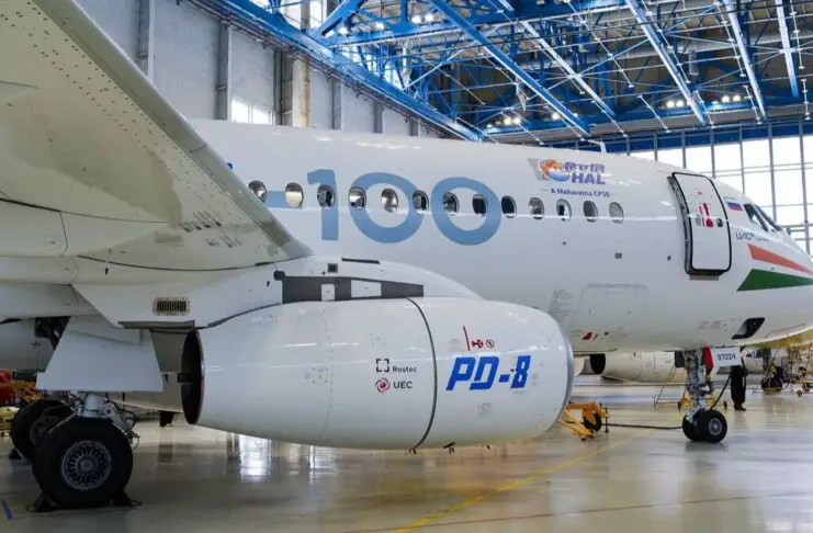 Russian Paints SJ-100 in HAL Livery