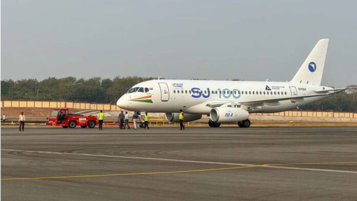 SJ-100 With HAL Livery in Wings India 2026