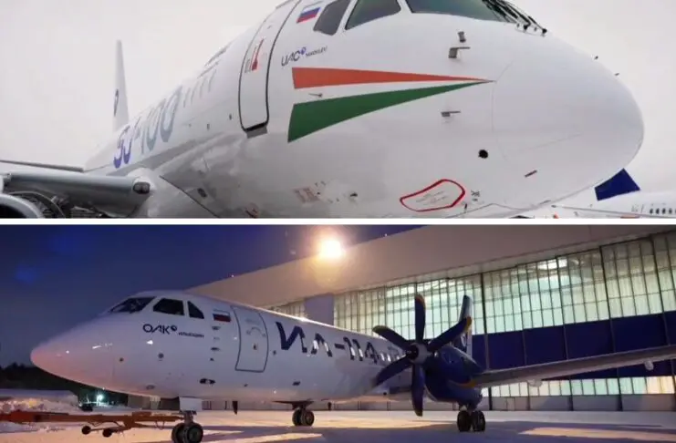 SJ-100 and IL-114-300 in Indian Colours