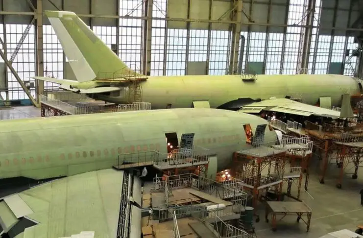 Two TU-214's in Production