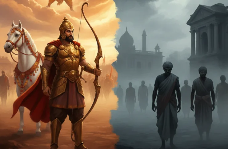Ancient and Modern Bharat - Illustration