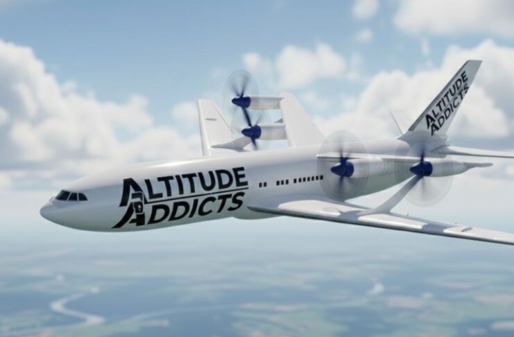 Il-96 with NK-12 Engines - Illustration