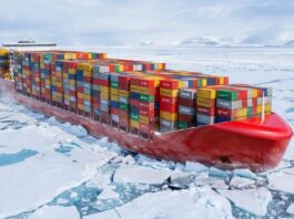 Russian ice-class container ship