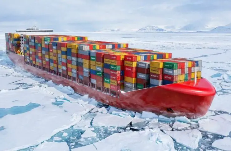 Russian ice-class container ship