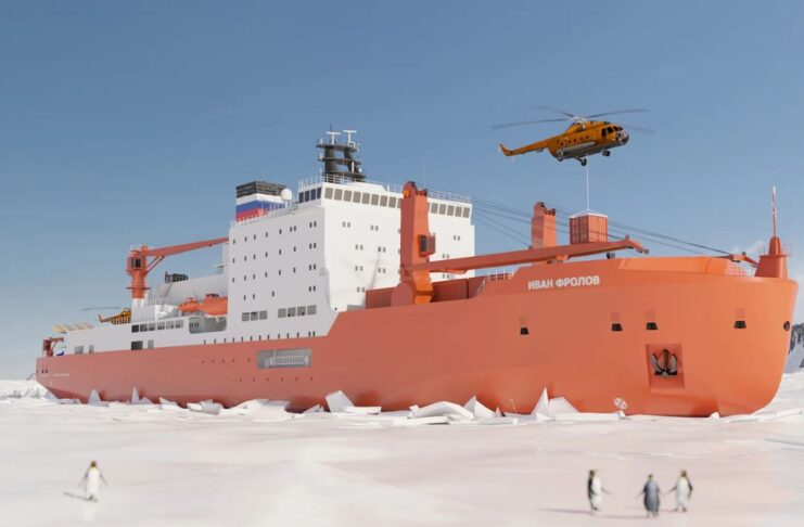 CGI of Russia’s largest scientific icebreaker, Ivan Frolov