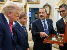 President Donald Trump meets with Prime Minister Shehbaz Sharif and Field Marshal Asim Munir of Pakistan