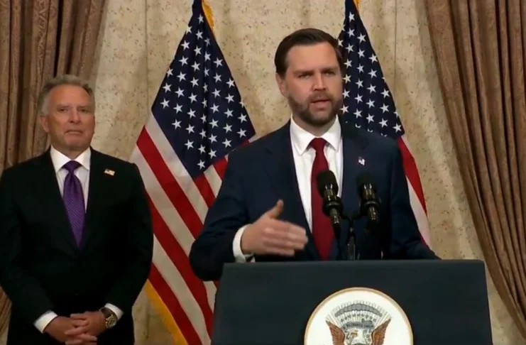 US Vice President JD Vance During Press Conference in Pakistan after the Talks with the Iranians