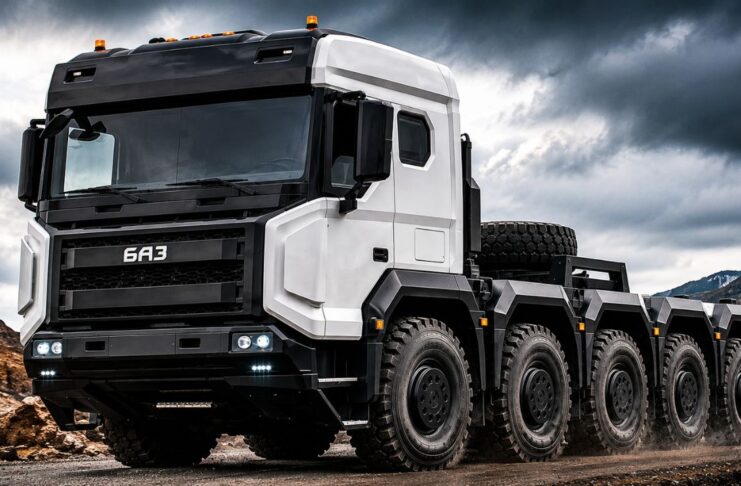 BAZ 8x8 Truck Illustration