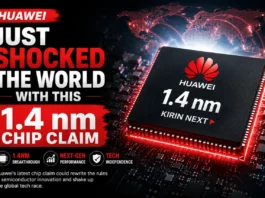Huawei 1.4 nm chip Illustration