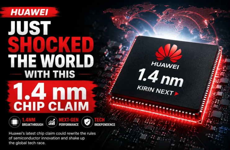 Huawei 1.4 nm chip Illustration