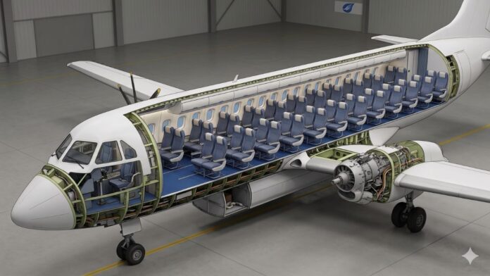 Il-114-300 Seat Cutout Illustration