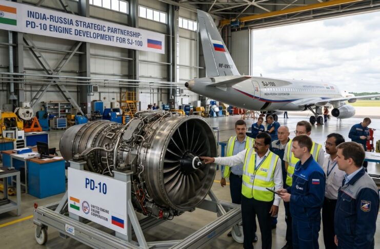 Illustration - Indian Russian PD-10 Engine Proposal for Streched SJ-100