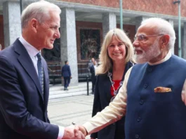 PM Modi with Norwegian Prime Minister Jonas Gahr Støre