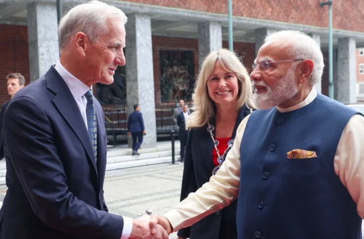 PM Modi with Norwegian Prime Minister Jonas Gahr Støre