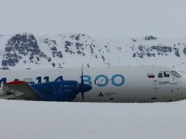 Russian IL-114-300 Turboprop in Arctic