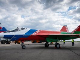 Su-75 in Russian and Belarusean Colours - Illustrative
