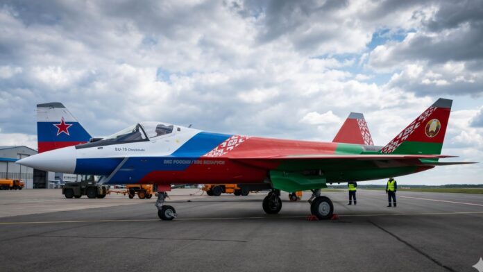 Su-75 in Russian and Belarusean Colours - Illustrative