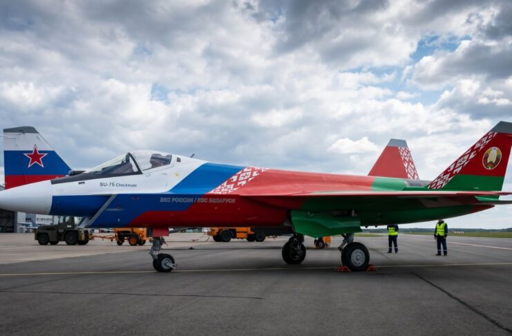 Su-75 in Russian and Belarusean Colours - Illustrative