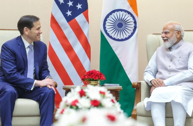 US Secretary of the State Marco Rubio With Indian PM Narendra Modi