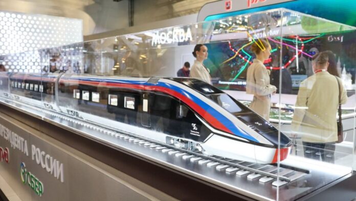 Russian White Gyrfalcon High Speed Train