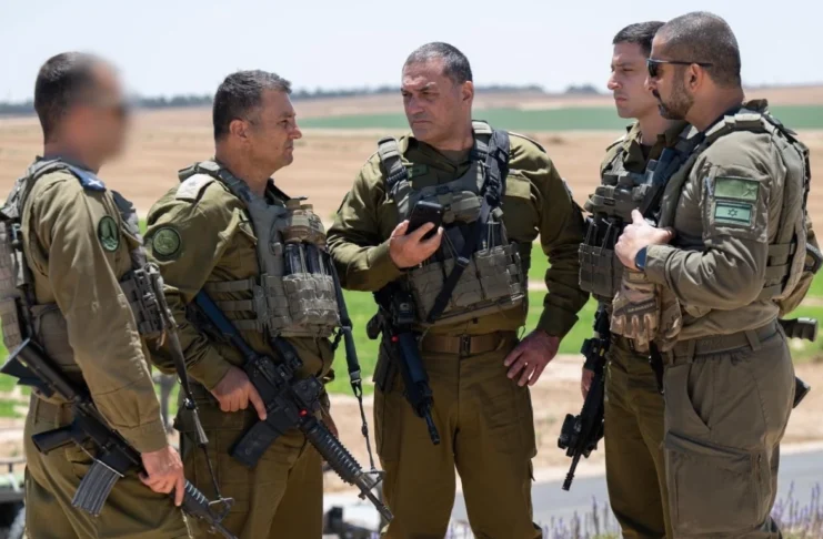 The IDF Chief of the General Staff, Lieutenant General Eyal Zamir touring the Gaza Strip