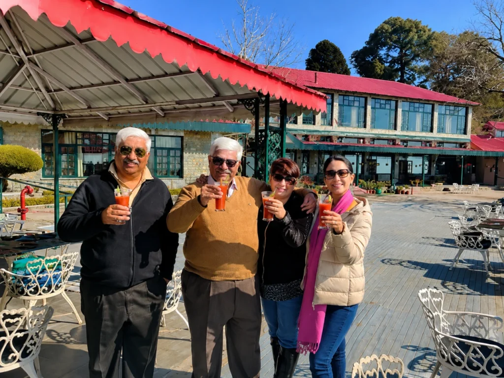 At the Kasauli Club Celebrating the New Year