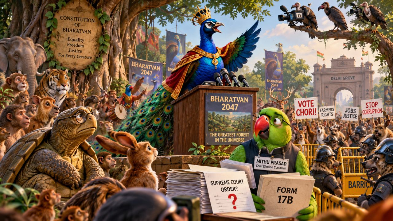 The Peacock, the Parrot and the Wise Old Tortoise